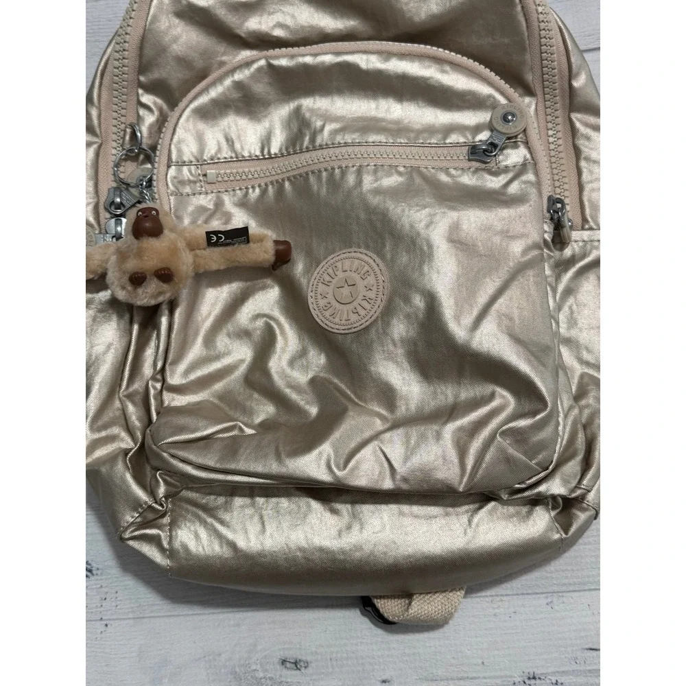 Kipling Women's Seoul backpack metallic gold